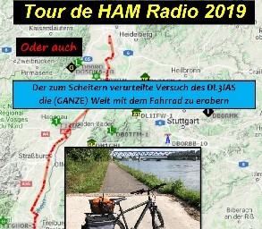 Fahrradtour zur HAM Radio 2019 Bericht von Nino DL3IAS